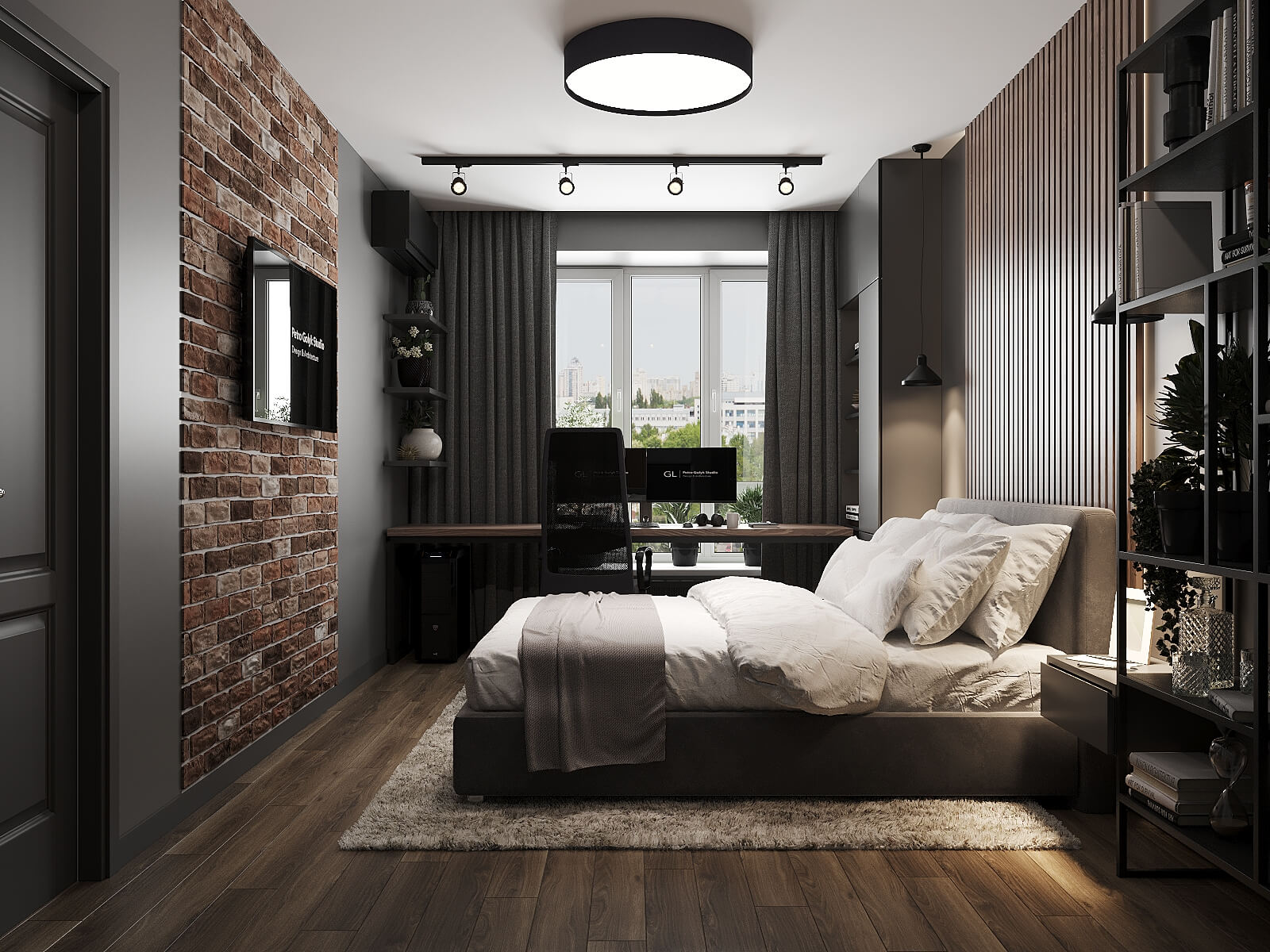 Nowoczesny apartament z widokiem na miasto